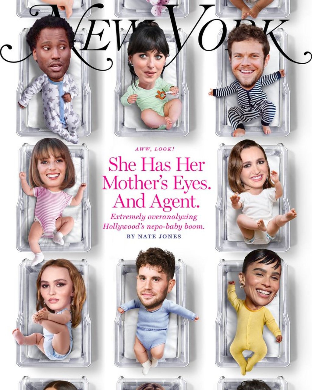 The nepotism baby feature in New York Magazine. Photo: @vulture/Twitter