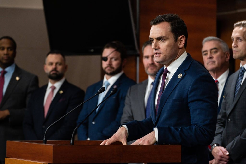 US Representative Mike Gallagher, a Republican from Wisconsin, has called TikTok “digital fentanyl” that collects Americans’ data and censors news. Photo: Bloomberg