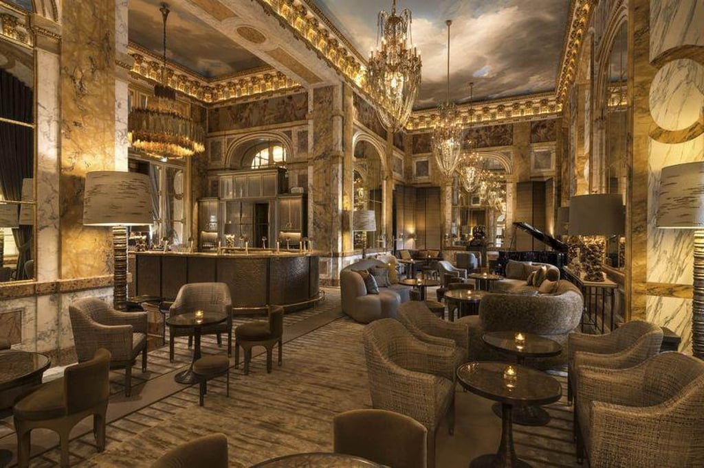 Les Ambassadeurs bar in Hôtel de Crillon has a new cocktail menu to go with its new look. Photo: Handout