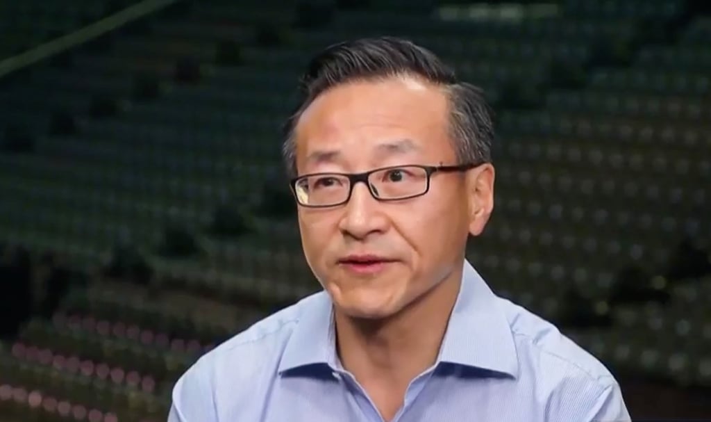 A screen capture of Joseph Tsai, co-founder of tech giant Alibaba Group Holding, during an interview by CNBC in the United States in 2021. Photo: CNBC A screen capture of Joseph Tsai, co-founder of tech giant Alibaba Group Holding, during an interview by CNBC in the United States in 2021. Photo: CNBC