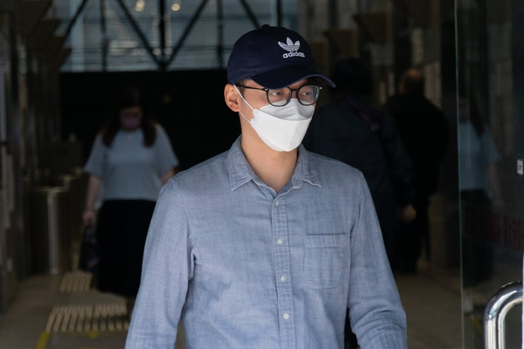 Former activist Alvin Cheng leaves the District Court last November. Photo: Brian Wong