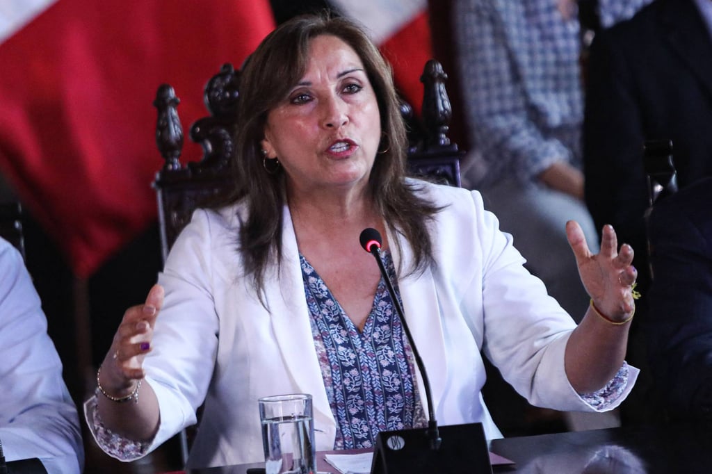 Peruvian President Dina Boluarte. Photo: AFP