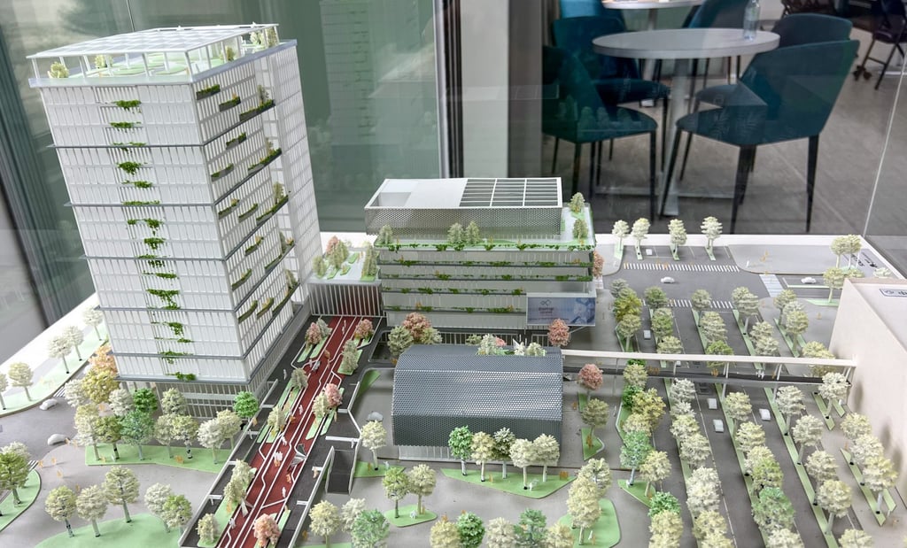 A model depicting part of the Asia Silicon Valley in Taoyuan city, Taiwan. Photo: Ralph Jennings A model depicting part of the Asia Silicon Valley in Taoyuan city, Taiwan. Photo: Ralph Jennings