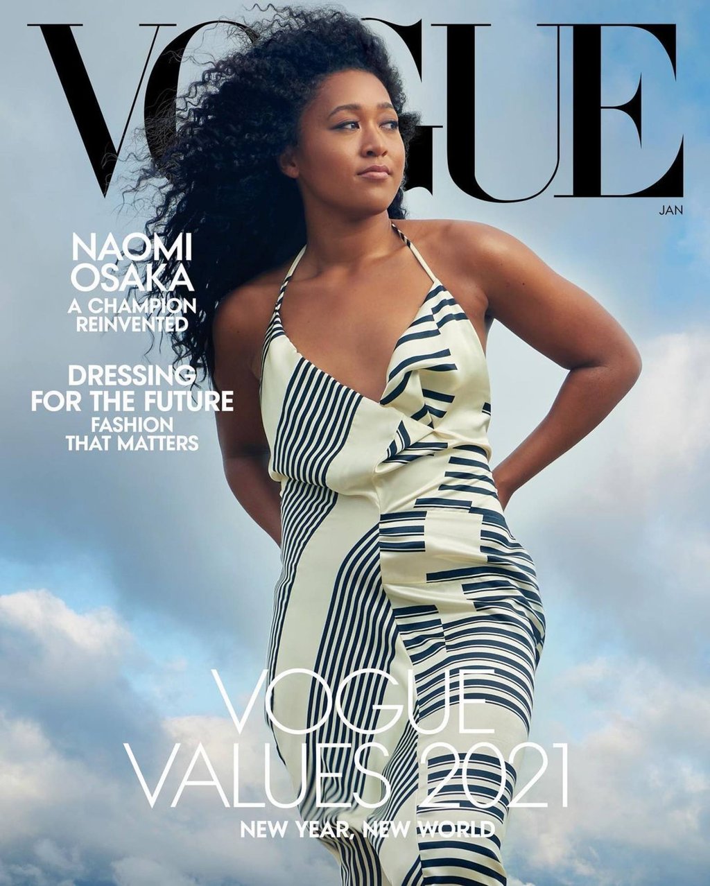 Naomi Osaka is the second tennis player to land a Vogue cover. Photo: @naomiosaka/Instagram Naomi Osaka is the second tennis player to land a Vogue cover. Photo: @naomiosaka/Instagram