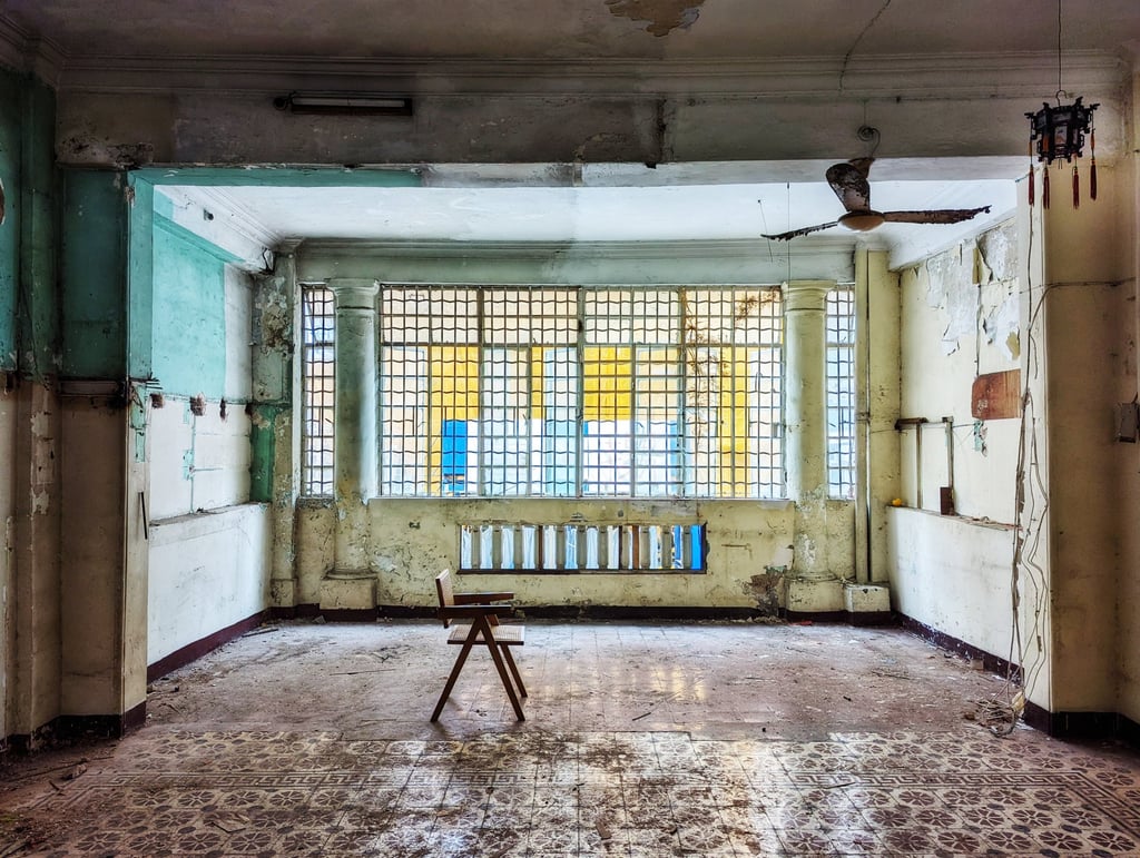 An abandoned property discovered by Yasumoto and her fellow “urbex” explorers in Hong Kong. Photo: Sacha Yasumoto An abandoned property discovered by Yasumoto and her fellow “urbex” explorers in Hong Kong. Photo: Sacha Yasumoto