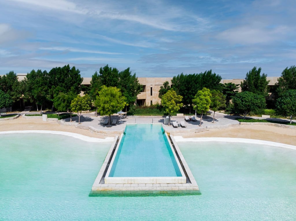 Zulal boasts an infinity pool extending out into the Persian Gulf. Photo: Handout