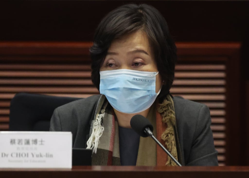 Secretary for Education Christine Choi. Photo: Edmond So Secretary for Education Christine Choi. Photo: Edmond So