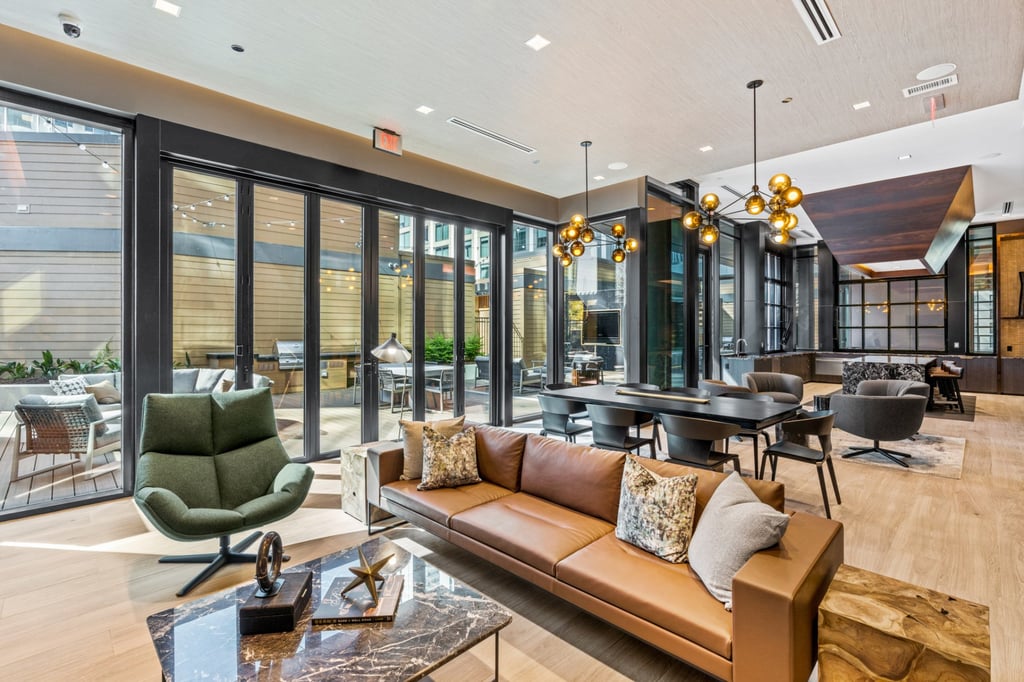 Amenity space at Atlanta’s 40 West 12th. Photo: Handout Amenity space at Atlanta’s 40 West 12th. Photo: Handout