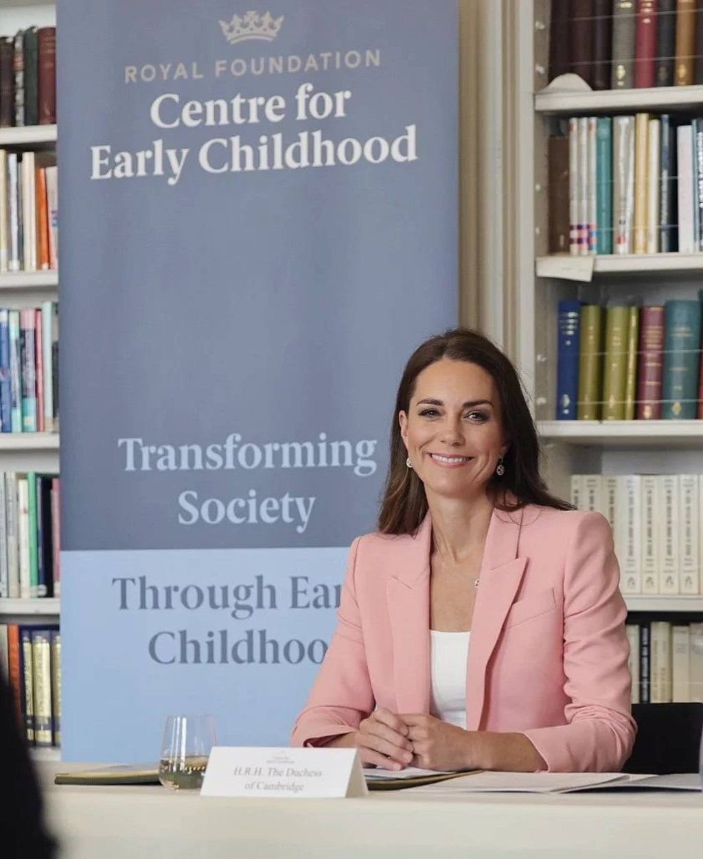 While Kate Middleton’s Alexander McQueen trouser suit wasn’t exactly that of Queen Rania’s, the outcome was the same – feminine, elegant and businesslike. Photo: @theroyalfamily/Instagram