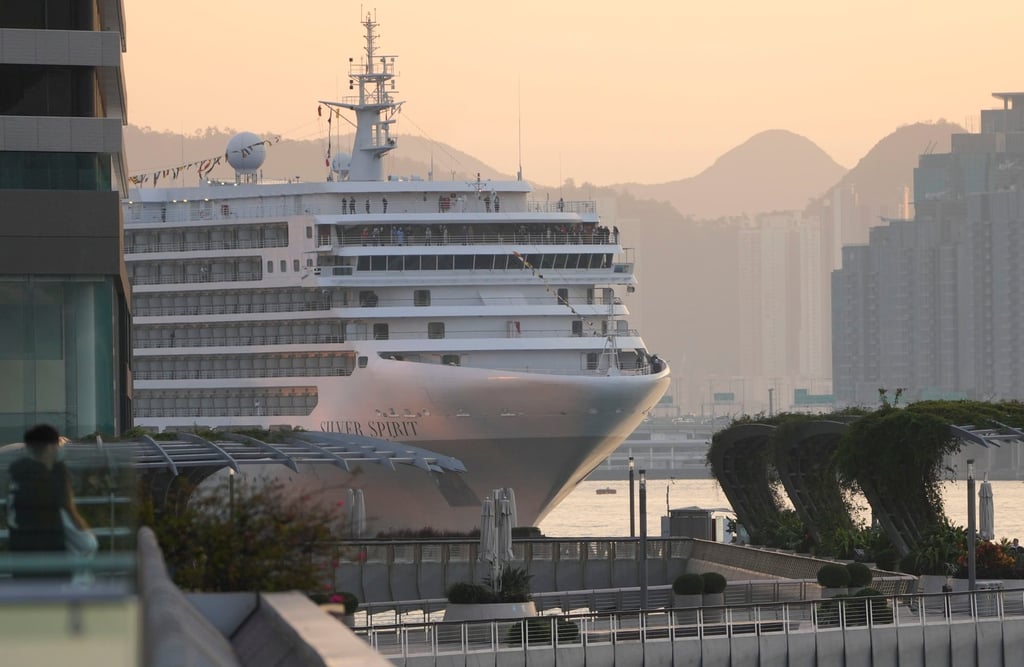 Silversea Cruises’ Silver Spirit was the first cruise ship to visit the city since the start of the coronavirus pandemic. Its arrival was a welcome milestone along Hong Kong’s road to recovery. Photo: Sam Tsang