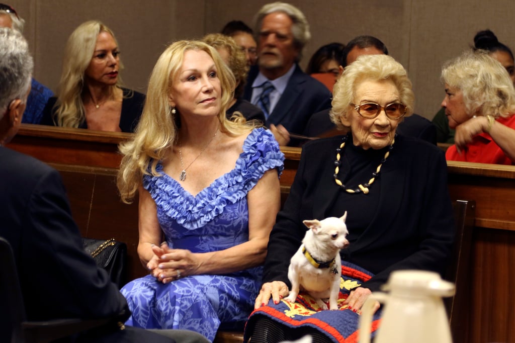 Abigail Kawānanakoa, right, and her wife, Veronica Gail Worth in state court in Honolulu in 2018. Photo: AP