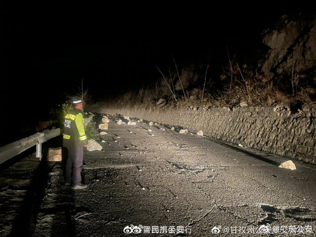 Although 5.5 magnitude quakes are not particularly strong, shallow temblors are more likely to cause damage. Photo: Weibo