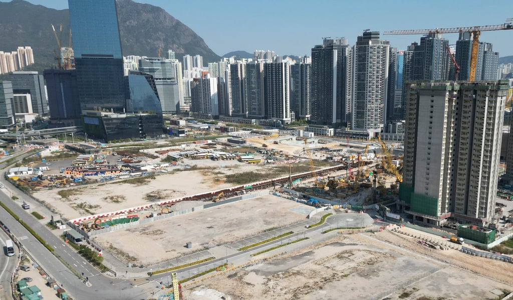 An aerial view of Olympic Avenue in Kai Tak, a site earmarked for the government’s light public housing scheme. Photo: Sam Tsang An aerial view of Olympic Avenue in Kai Tak, a site earmarked for the government’s light public housing scheme. Photo: Sam Tsang