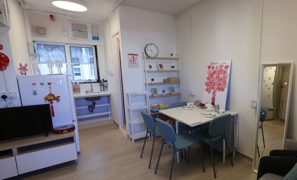 A government mock-up of a light public housing flat. Photo: May Tse A government mock-up of a light public housing flat. Photo: May Tse