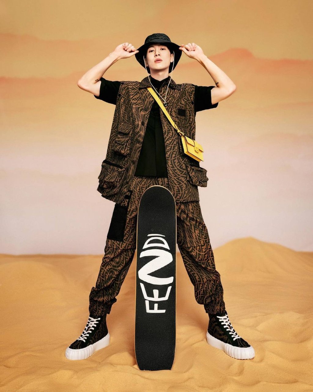 Jackson wang and fendi hot sale