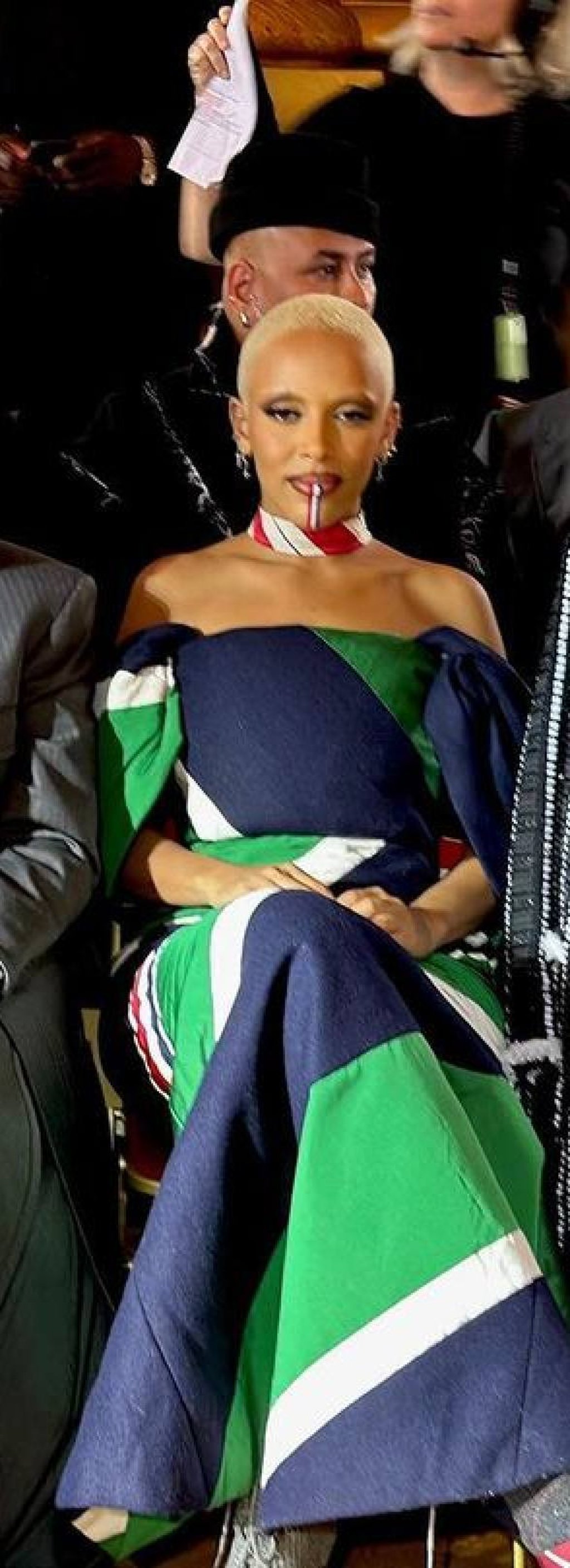 14 outfits that prove Doja Cat is 2023 s quirkiest style icon from covering herself in red Swarovski crystals and wearing a Vivienne Westwood chair hat to that Thom Browne worm dress