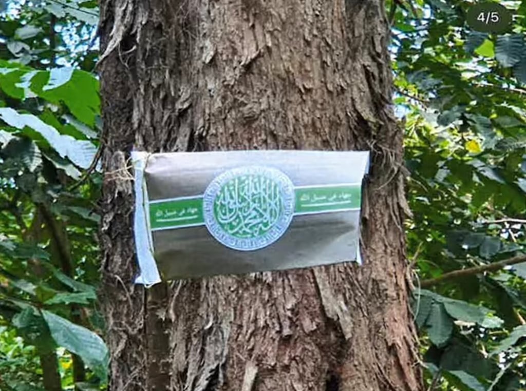 Irfan Danyal made his own flag that resembled the flag of an al-Qaeda-linked terror group. Photo: Singapore’s Internal Security Department