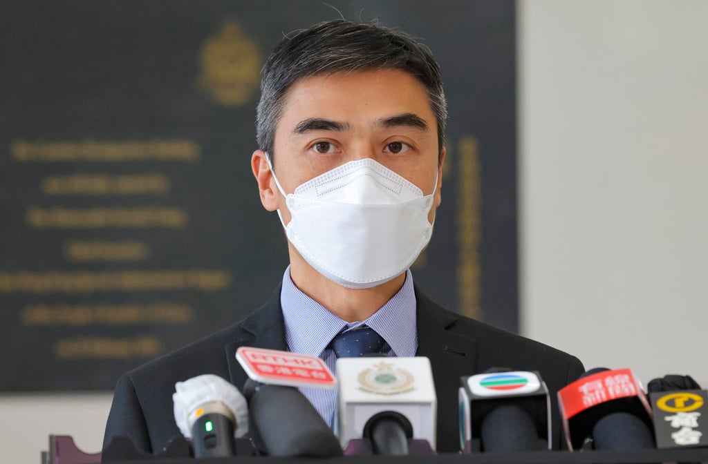 Lie Yan-ning, special investigation divisional commander of the syndicate crimes investigation bureau. Photo: Jelly Tse Lie Yan-ning, special investigation divisional commander of the syndicate crimes investigation bureau. Photo: Jelly Tse