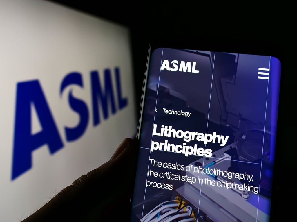 ASML Holding dominates the global market for chip manufacturing equipment on the back of its highly advanced extreme ultraviolet lithography systems. Photo: Shutterstock ASML Holding dominates the global market for chip manufacturing equipment on the back of its highly advanced extreme ultraviolet lithography systems. Photo: Shutterstock
