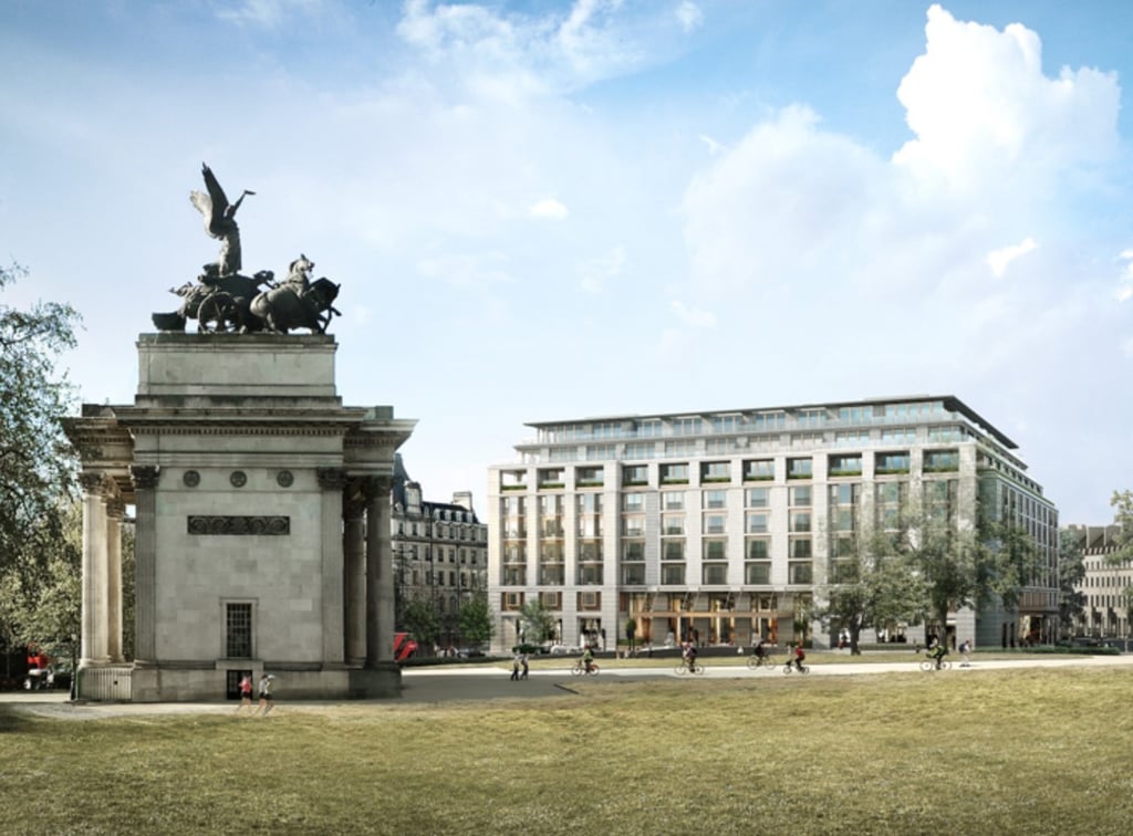The Peninsula London has views of the Wellington Arch landmark (left). Photo: The Peninsula London The Peninsula London has views of the Wellington Arch landmark (left). Photo: The Peninsula London