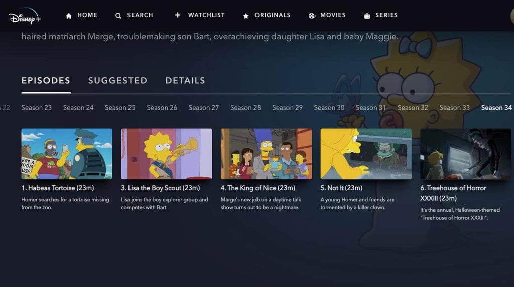 A screenshot showing episode 2, “One Angry Lisa”, missing from Disney+ streaming app in Hong Kong. Photo: Handout A screenshot showing episode 2, “One Angry Lisa”, missing from Disney+ streaming app in Hong Kong. Photo: Handout