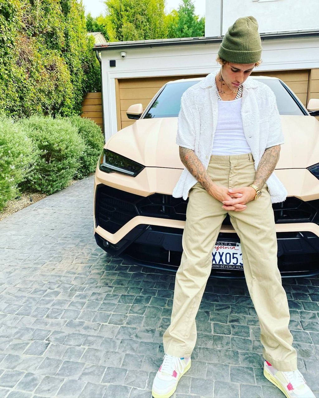 Justin Bieber wearing a Rolex Cosmograph Daytona. Photo: @justinbieber/Instagram Justin Bieber wearing a Rolex Cosmograph Daytona. Photo: @justinbieber/Instagram