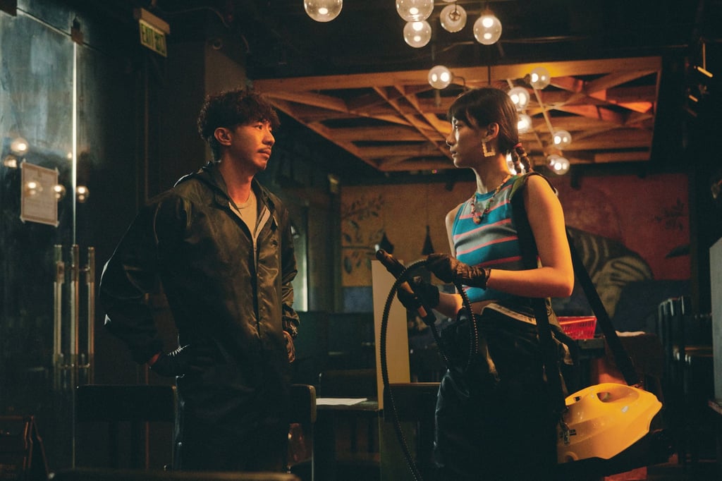 Louis Cheung Kai-chung (left) and Angela Yuen Lai-lam in a still from The Narrow Road. Photo: Blue Island Production