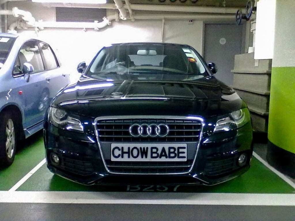 An Audi car with a personalised registration plate. Photo: SCMP