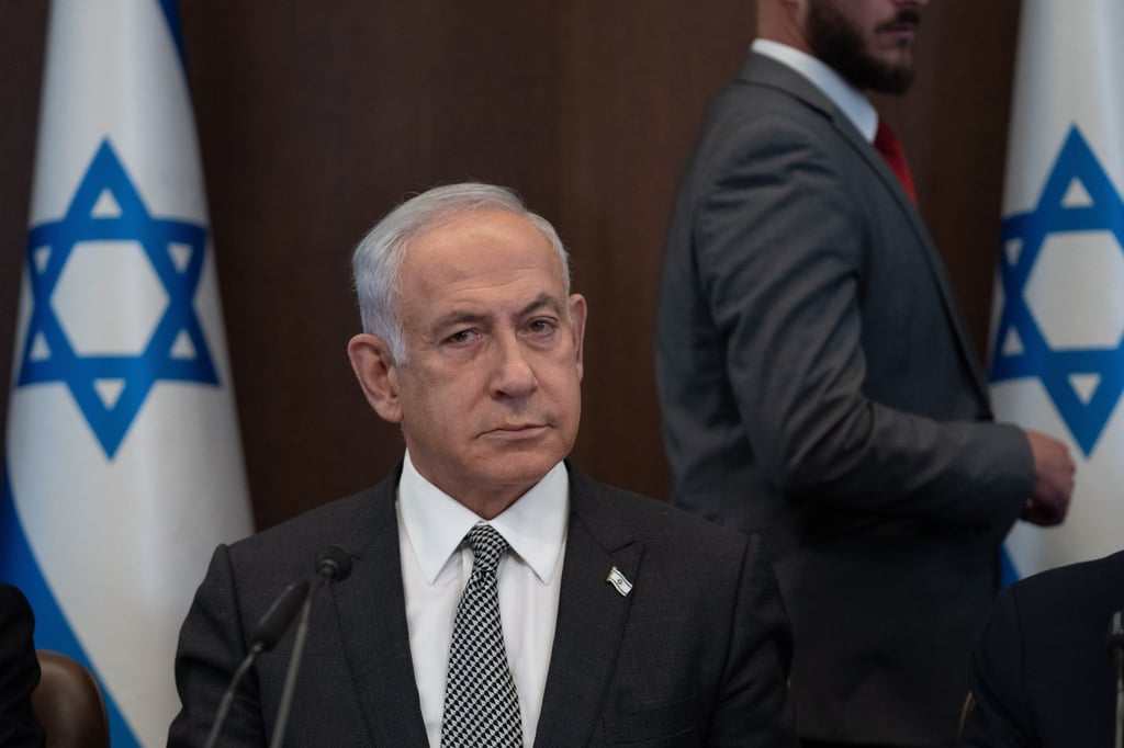 Israeli Prime Minister Benjamin Netanyahu in Jerusalem, Israel on Sunday. Photo: EPA-EFE