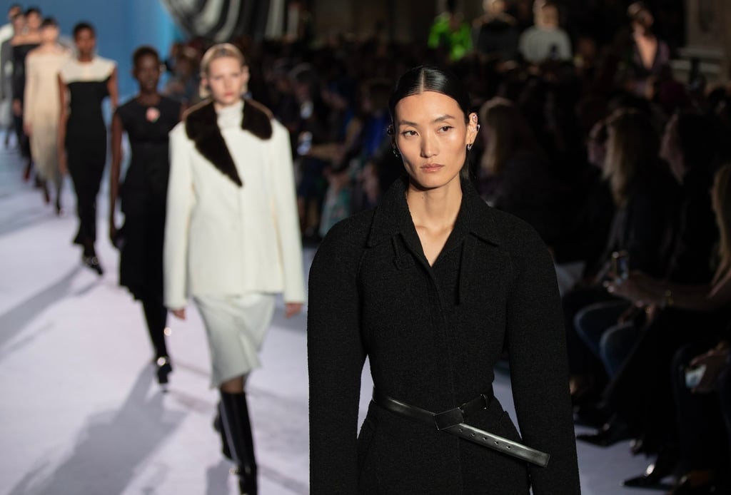 Tory Burch’s creations experimented with distortion and femininity during New York Fashion Week in New York, US, on February 13. Photo: EPA-EFE