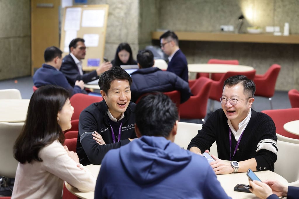Shunsuke Matsumoto (second left) gets to know some of his classmates during Kellogg-HKUST EMBA programme’s live-in week last month. Shunsuke Matsumoto (second left) gets to know some of his classmates during Kellogg-HKUST EMBA programme’s live-in week last month.