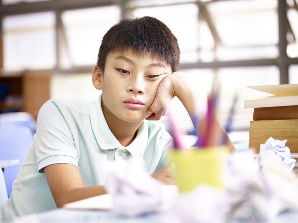 Parental pressure to perform well at school can often leave youngsters depressed and anxious. Photo: Shutterstock