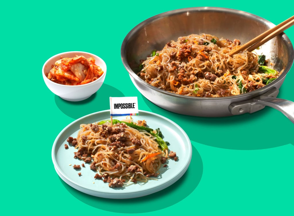 Alternative-protein maker Impossible Foods touts its product for use in a wide range of Asian dishes, such as Korean japchae. Photo: Handout