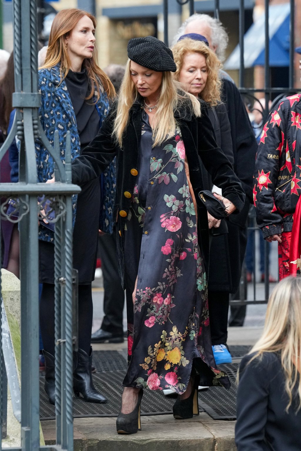 Kate Moss attends the memorial for fashion designer Vivienne Westwood in London, Britain, on February 16. Photo: Reuters