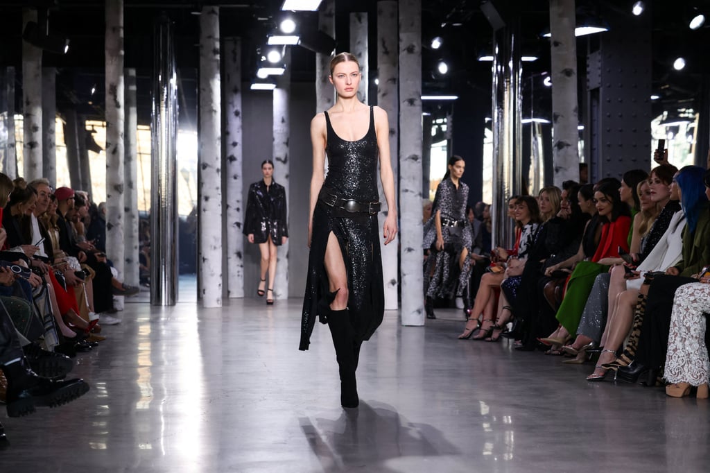 Michael Kors looked to 70s icons as inspiration for his autumn/winter 2023 collection during New York Fashion Week. Photo: Reuters