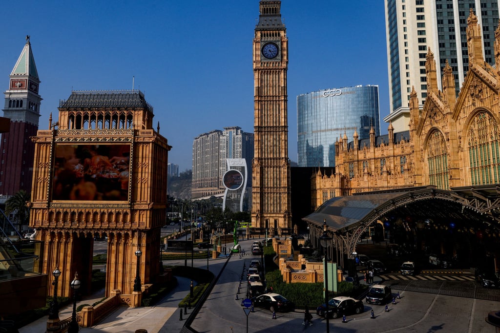No travel? No problem – a replica of Big Ben sit inside Macau’s The Londoner Macau casino resort, which is operated by Sands China. Photo: Reuters