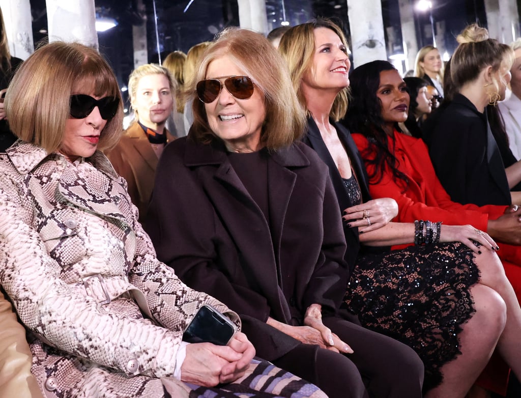 Activist Gloria Steinem sits on the front row with Anna Wintour at the Michael Kors show during New York Fashion. Photo: Reuters