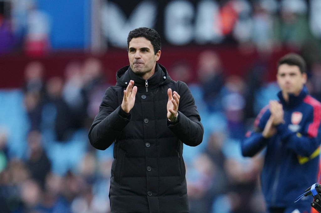 Arsenal’s manager Mikel Arteta leaves the field. Photo: AP Arsenal’s manager Mikel Arteta leaves the field. Photo: AP
