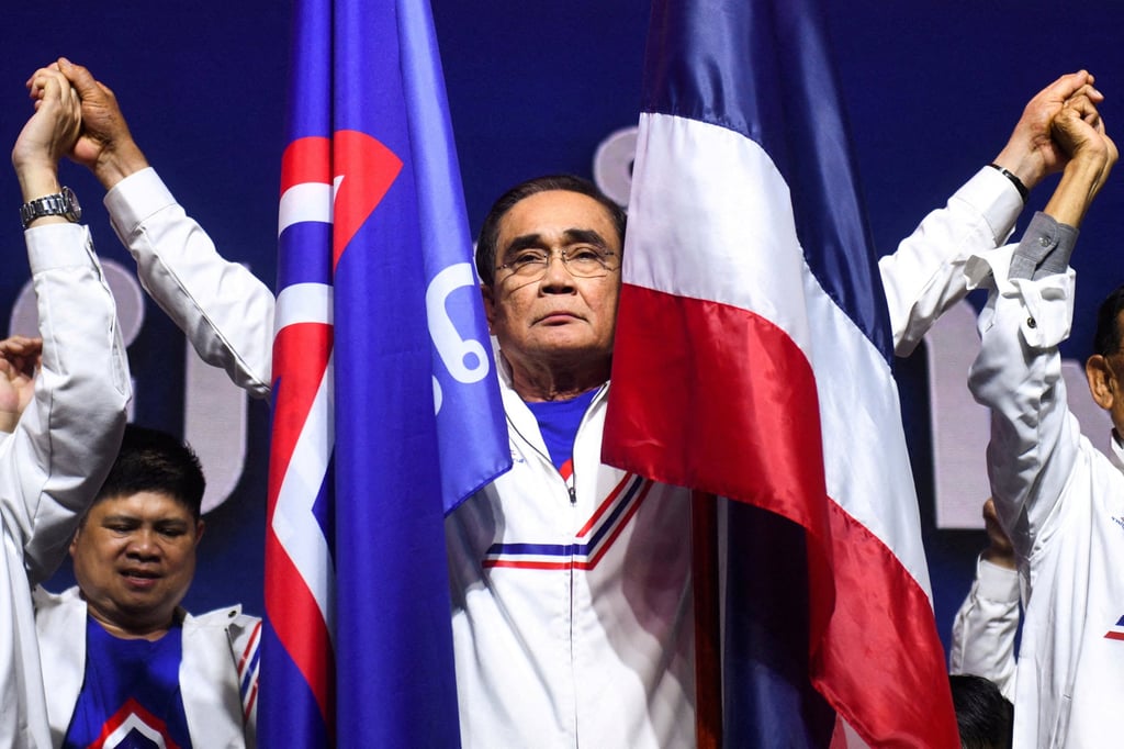 Thai Prime Minister Prayuth Chan-ocha campaigns as Prime Minister candidate for the United Thai Nation Party ahead of a general election this year. Photo: Reuters