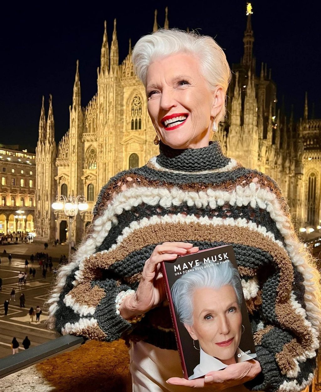 Maye Musk is promoting her book A Woman Makes a Plan. Photo: @mayemusk/Instagram