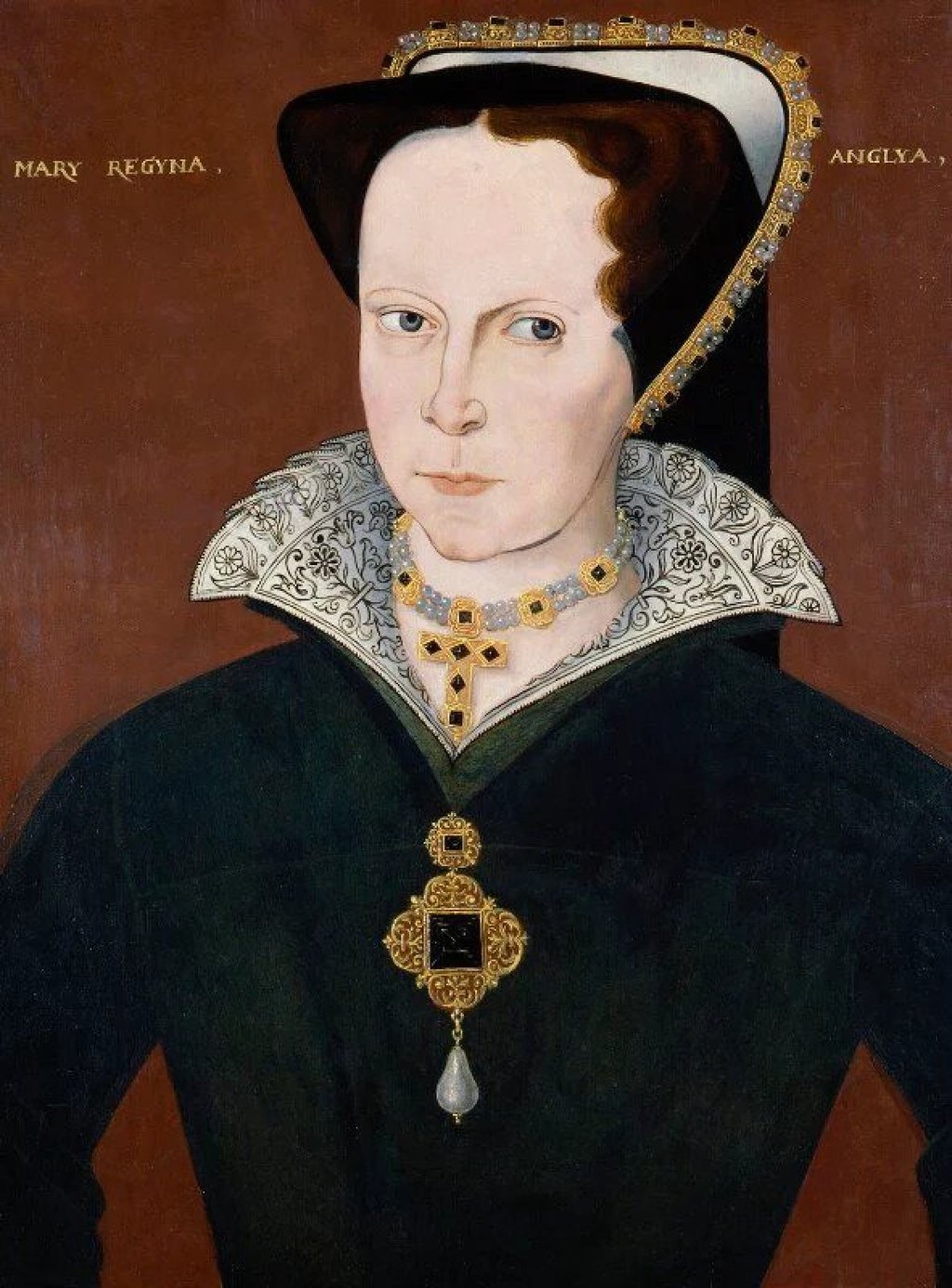 Queen Mary I of England wearing La Peregrina pearl gifted to her by her future husband King Philip II of Spain. Photo: National Portrait Gallery Queen Mary I of England wearing La Peregrina pearl gifted to her by her future husband King Philip II of Spain. Photo: National Portrait Gallery