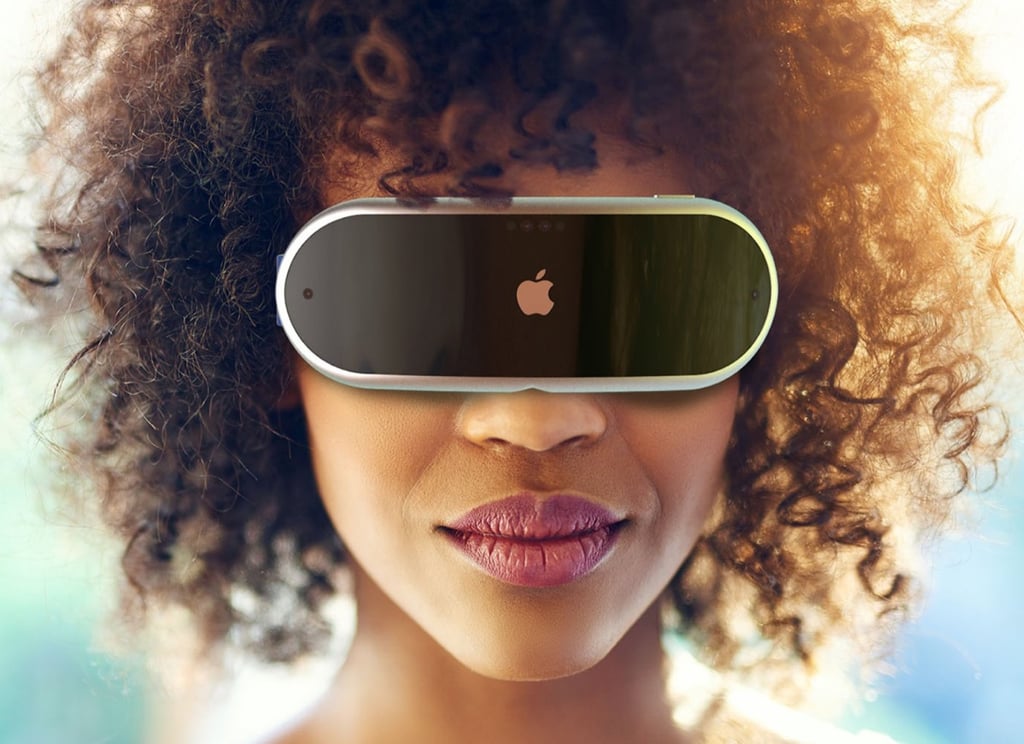 A concept design for an Apple mixed-reality headset by industrial designer Antonio De Rosa. Photo: Handout A concept design for an Apple mixed-reality headset by industrial designer Antonio De Rosa. Photo: Handout