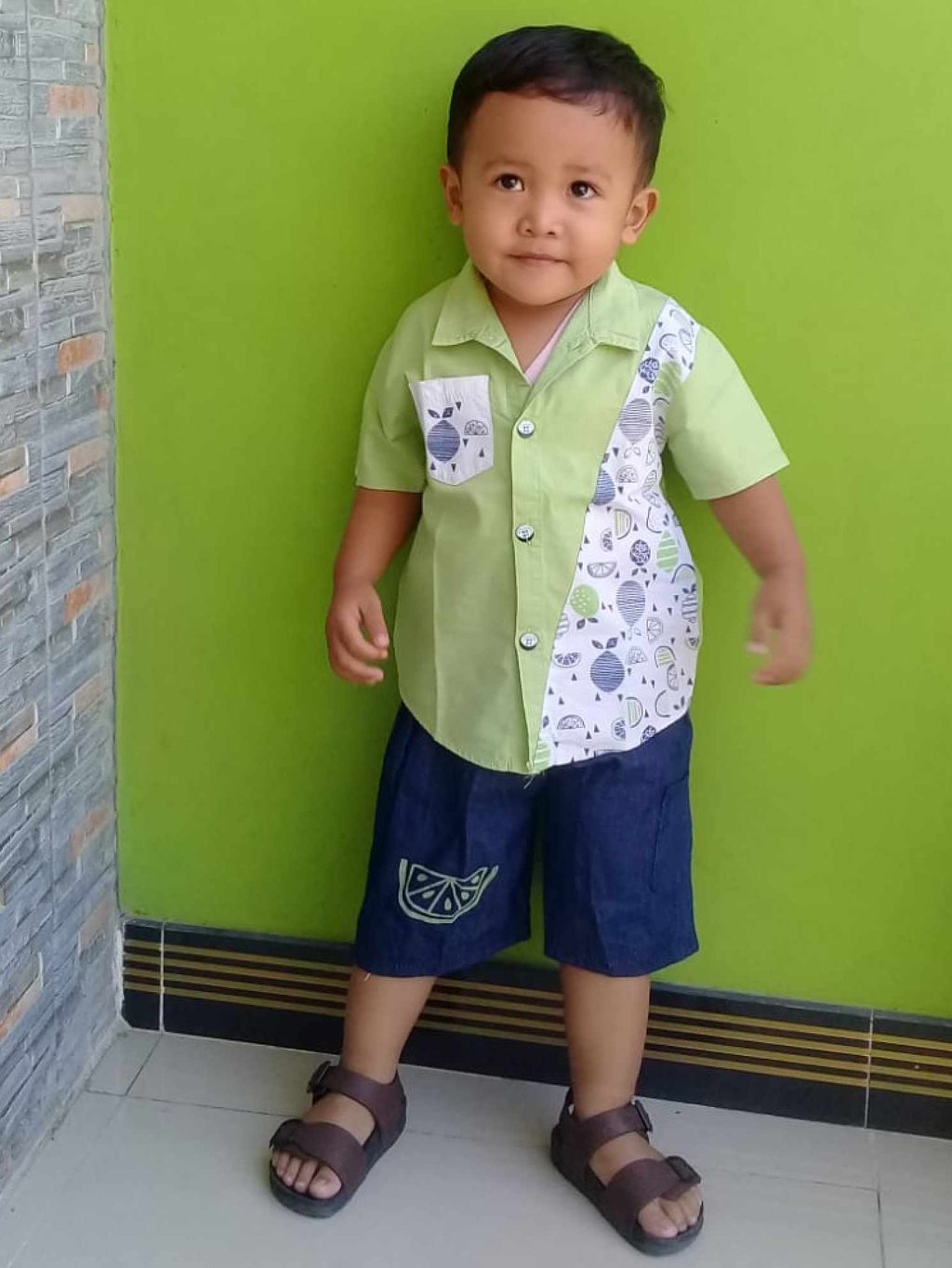 Mohammad Naufal Rizki Mustofa was a healthy young boy before he came down with a fever and was prescribed tainted medicine. Photo: Handout/Tia Rizki