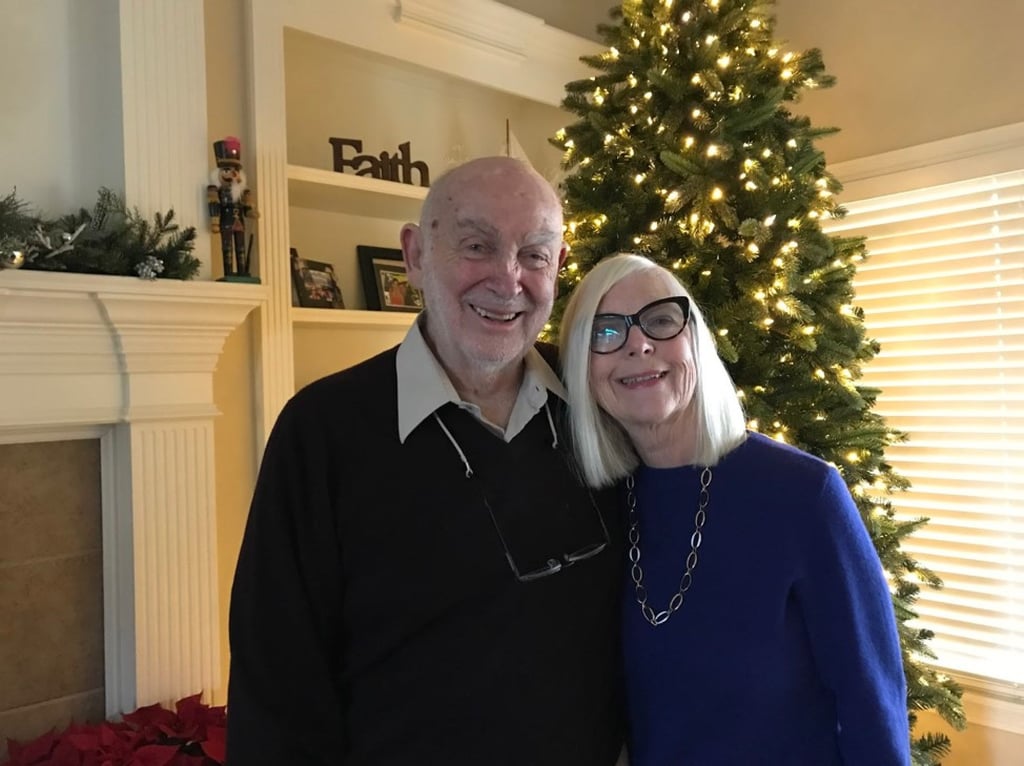 Larry Seiger with his wife at their home in Indiana. Photo: Northwestern University Larry Seiger with his wife at their home in Indiana. Photo: Northwestern University