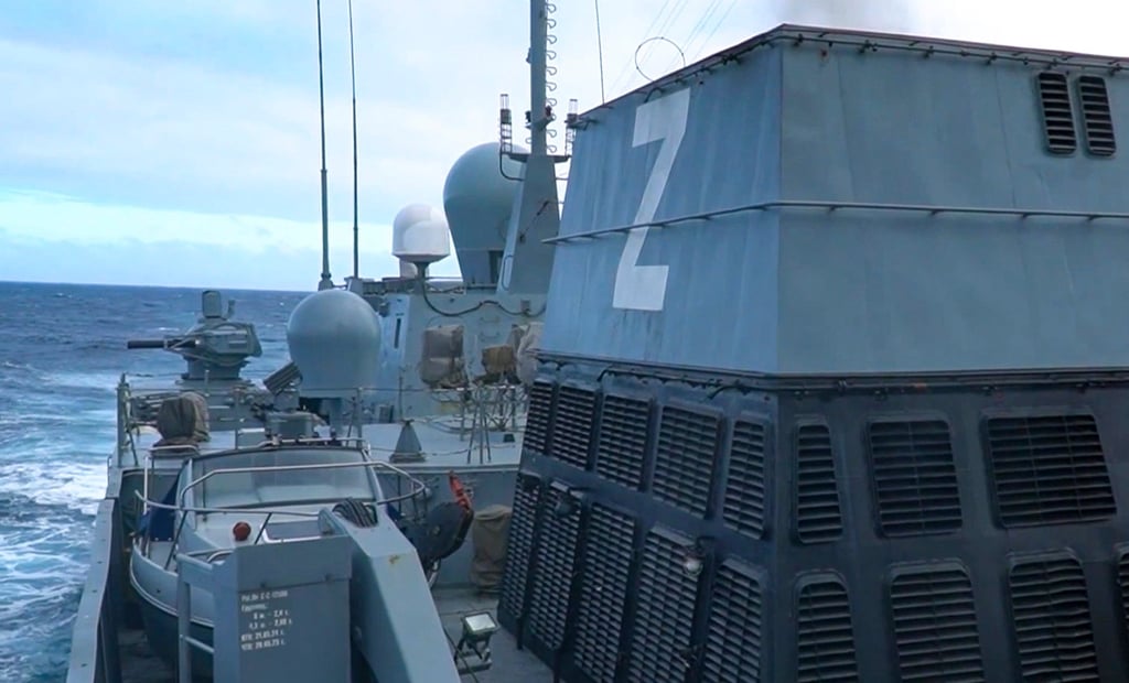 The frigate Admiral Gorshkov is armed with the Zircon hypersonic missiles. Photo: EPA-EFE