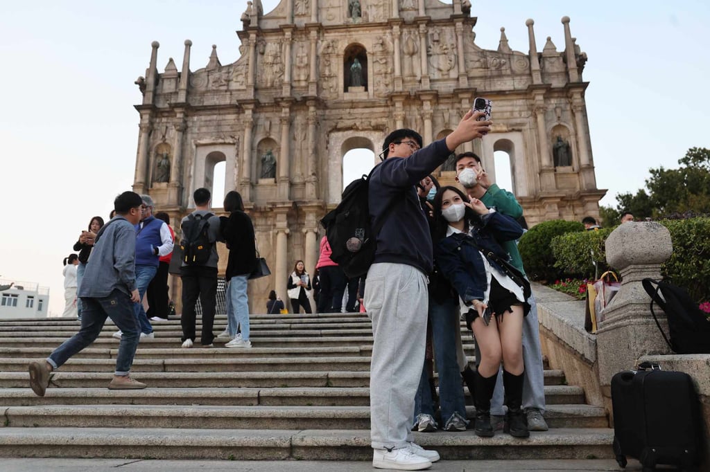 Visitors at the Ruins of Saint Paul’s in Macau. Photo: Edmond So