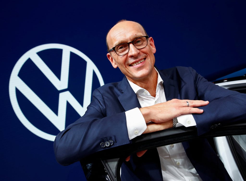 Ralf Brandstaetter, CEO of the Volkswagen Passenger Cars brand in Frankfurt, Germany on September 9, 2019. Photo: Reuters.