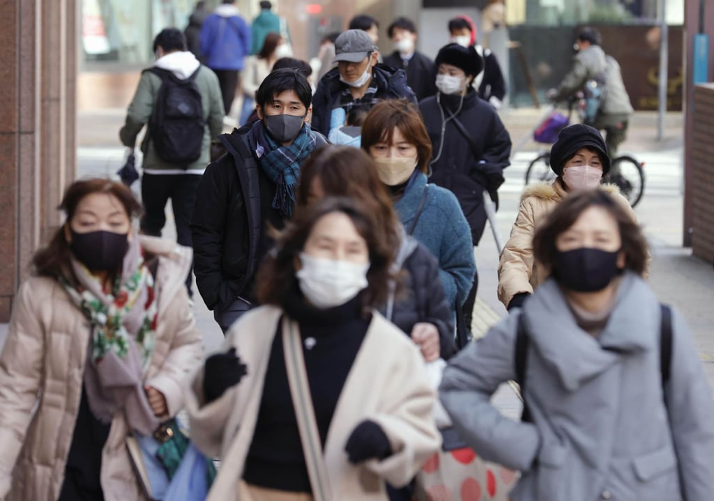 People walk through the southwestern Japanese city of Fukuoka earlier this year. Elderly citizens make up a higher proportion of Japan’s population than in any other country. Photo: Kyodo People walk through the southwestern Japanese city of Fukuoka earlier this year. Elderly citizens make up a higher proportion of Japan’s population than in any other country. Photo: Kyodo