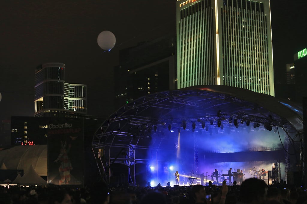 Massive Attack at Clockenflap 2017 at the Central Harbourfront. Photo: James Wendlinger
