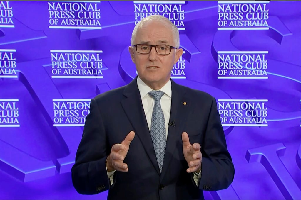 Former prime minister Malcolm Turnbull told the inquiry held last week that the foreign interference law he introduced in 2018 was targeted at China. Photo: via AP